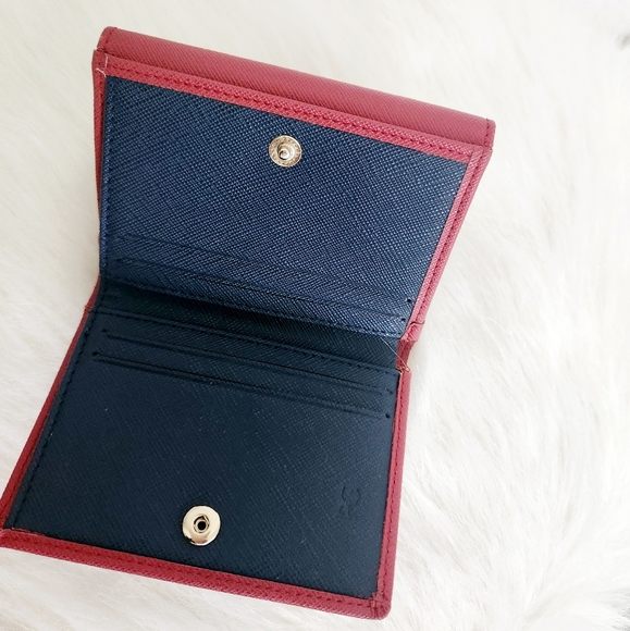 Purificacion Garcia Red and Blue Billfold Wallet New without Tags - Picture 5 of 6